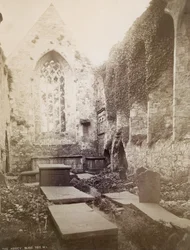 As ruínas da Abadia de Sligo (foto sépia)